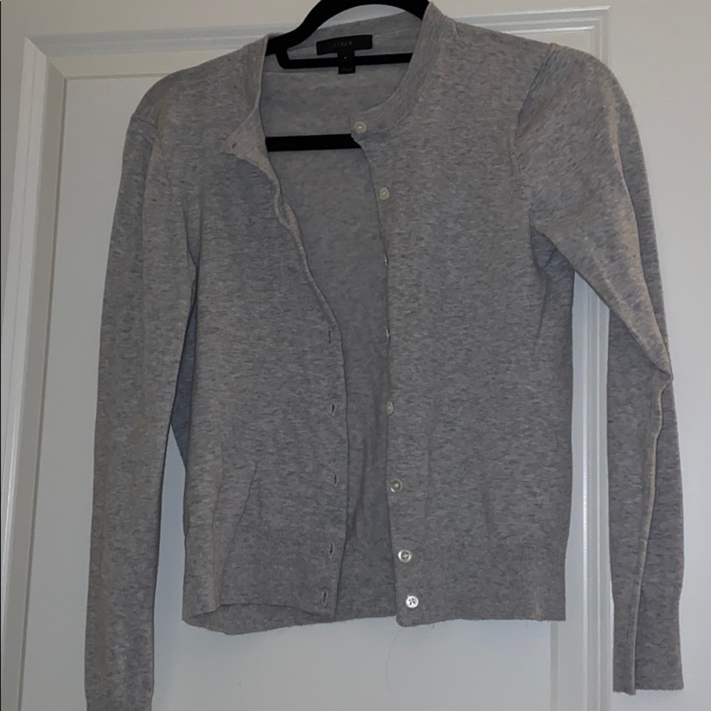 Jcrew Cotton Jackie cardigan sweater